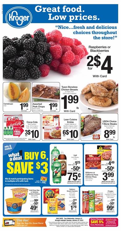 Kroger Ad Preview 1-21 Great Food Offers