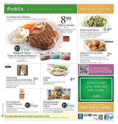 Publix Weekly Ad Preview Meals March 2015