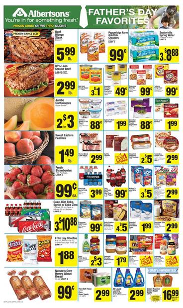 Albertsons Ad Coupons and Fathers Day Jun 17 2015