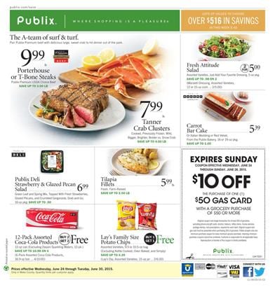 Publix Weekly Ad 6 24 2015 Meals and Products