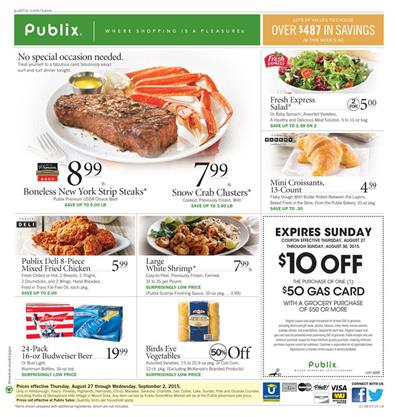Publix Weekly Ad Preview Aug 27 - Sep 1 2015