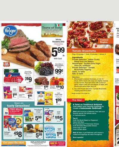 Kroger Weekly Ad Products Sep 30 - Oct 6 2015