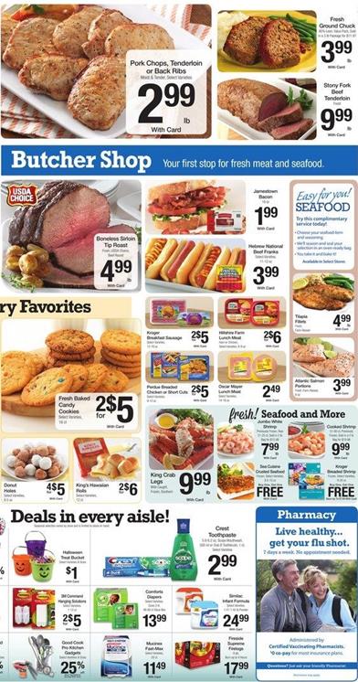 Kroger Ad Fresh Products and Meat Oct 31