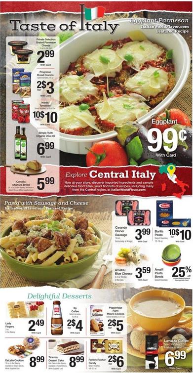 Kroger Weekly Ad Italian Food Oct 5 2015