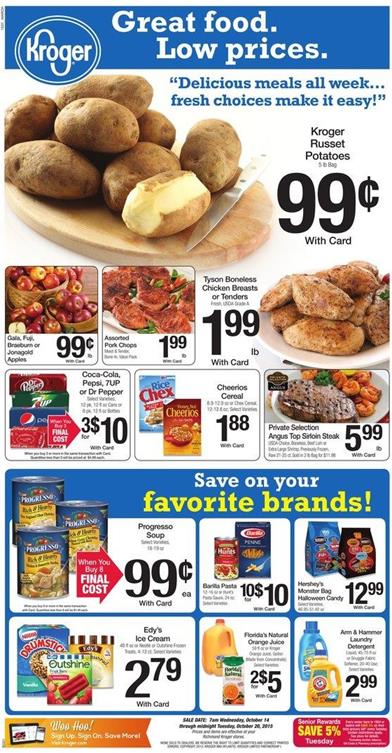 Kroger Weekly Ad Preview Oct 14 2015