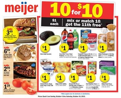 Meijer Weekly Ad Preview Oct 4 - Oct 10 2015