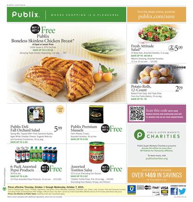 Publix Ad Products Oct 1 - Oct 7 2015