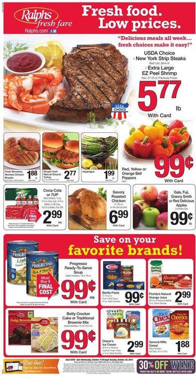 Ralphs Weekly Ad Products Oct 14 2015
