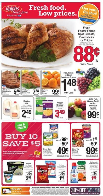 Ralphs Weekly Ad Offers November 11 2015