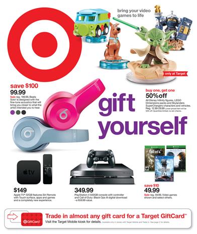 Target Ad New Year Deals 2015