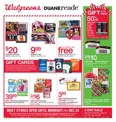 Walgreens Ad Holiday Gifts 2015