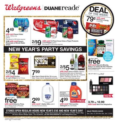 Walgreens Ad New Year Sale 2015