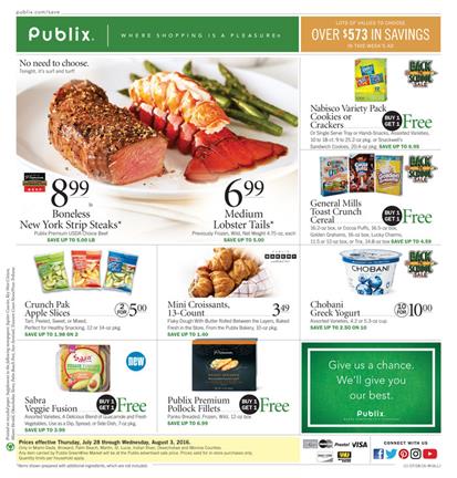 Publix Weekly Ad Jul 28 - Aug 3 2016