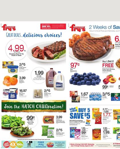 Fry's Weekly Ad Aug 3 - Aug 9 2016