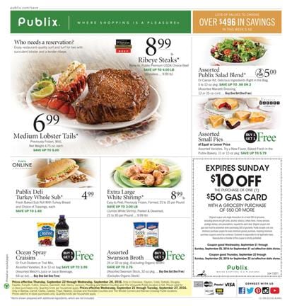 Publix Weekly Ad September 21 - 27 2016