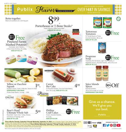 Publix Weekly Ad September 7 - 13 2016