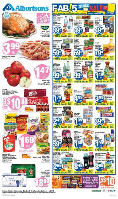 Albertsons Weekly Ad Oct 5 - 11 2016