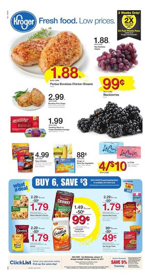 Kroger Weekly Ad Overview Jan 18 - 24 2017