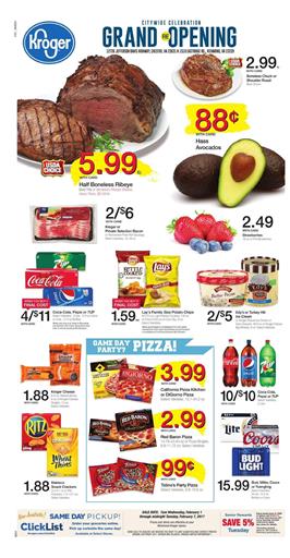 Kroger Weekly Ad Game Day February 1 - 7 2017