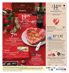 Publix Ad Valentine's Day 2017