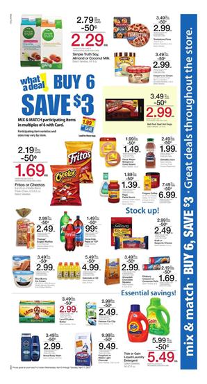 Fry's Weekly Ad Buy 6 Save $3 Deals April 5 - 11 2017