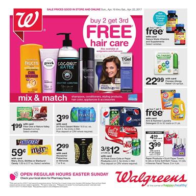Walgreens Weekly Ad Pharmacy Deals April 16 - 22 2017