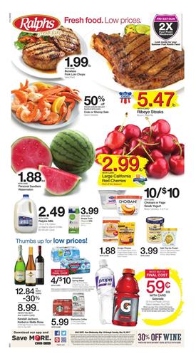 Ralphs Weekly Ad Grocery Deals May 10 - 16 2017