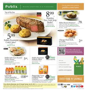 Publix Weekly Ad Deals July 23 - 29 2017