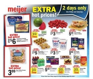 Meijer 2 Day Sale Ad Aug 25 - 26 2017 1