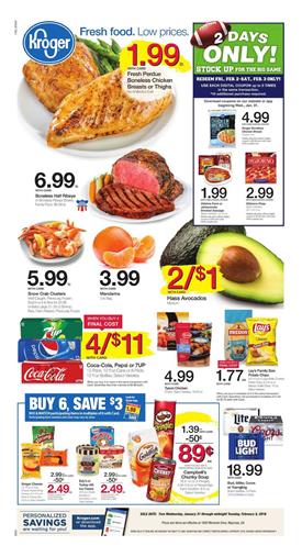 Kroger Weekly Ad Deals February 4 - 10, 2018