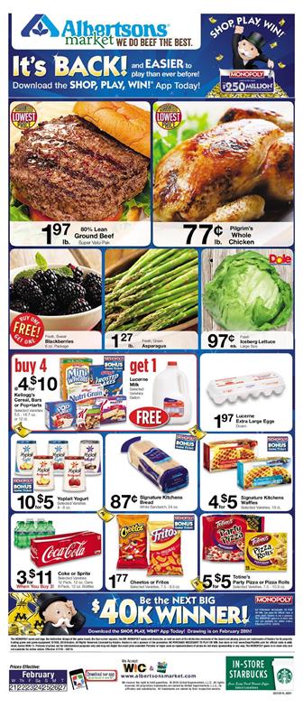 Albertsons Weekly Ad Deals February 21 27 2018