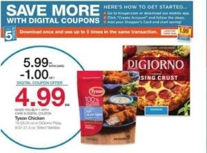 Kroger Ad DiGiorno Pizza Digital Coupon Deal and More