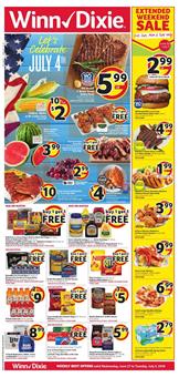Winn Dixie Ad 4th of July Products 2018