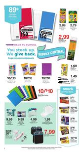 Kroger Weekly Ad Back to School Sale Aug 1 7