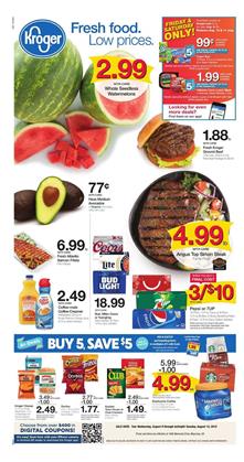 Kroger Weekly Ad Deals Aug 8 14 2018