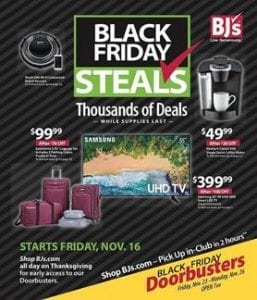 BJs Wholesale Black Friday Ad Deals 2018