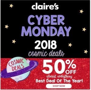 Claires Cyber Monday Ad 2018