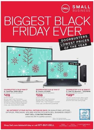 Dell Black Friday Ad Computers 2018