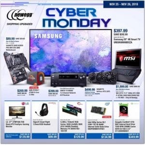 Newegg Cyber Monday Ad 2018