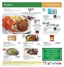 Publix Supermarket Sale Weekly Ad Jul 31 Aug 6 2019