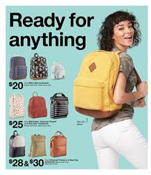 Target Backpacks Back to School Sale Weekly Ad Jul 28 2019