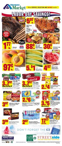 Albertsons Market Ad Grocery Deals Aug 28 Sep 3 2019