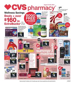 CVS Pharmacy Deals Aug 18 24 2019
