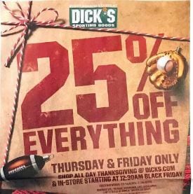Dick's Sporting Goods Black Friday Sale 2019