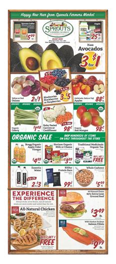 Sprouts Ad Organic Sale Jan 1 8 2020