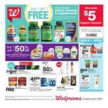 Walgreens Weekly Ad Vitamin Deals Dec 29 - Jan 4