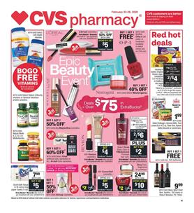 CVS Pharmacy Beauty Sale Feb 23 - 29, 2020