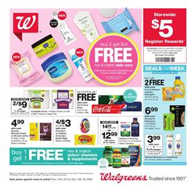 Walgreens Skin Care BOGO Sale Feb 23 - 29, 2020