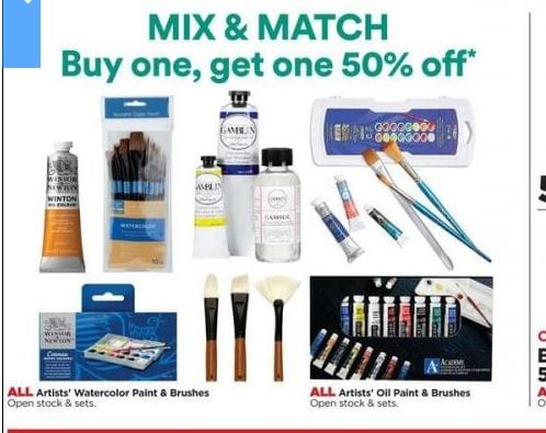 Michaels Mix and Match Sale