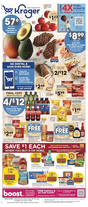 Kroger Weekly Ad New Year 2022 - 2023